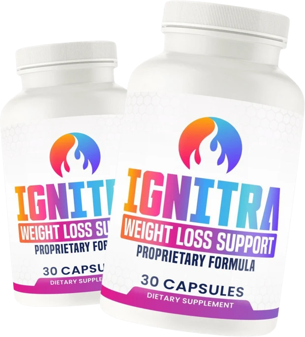 Two bottles of Ignitra metabolism and weight loss support capsules